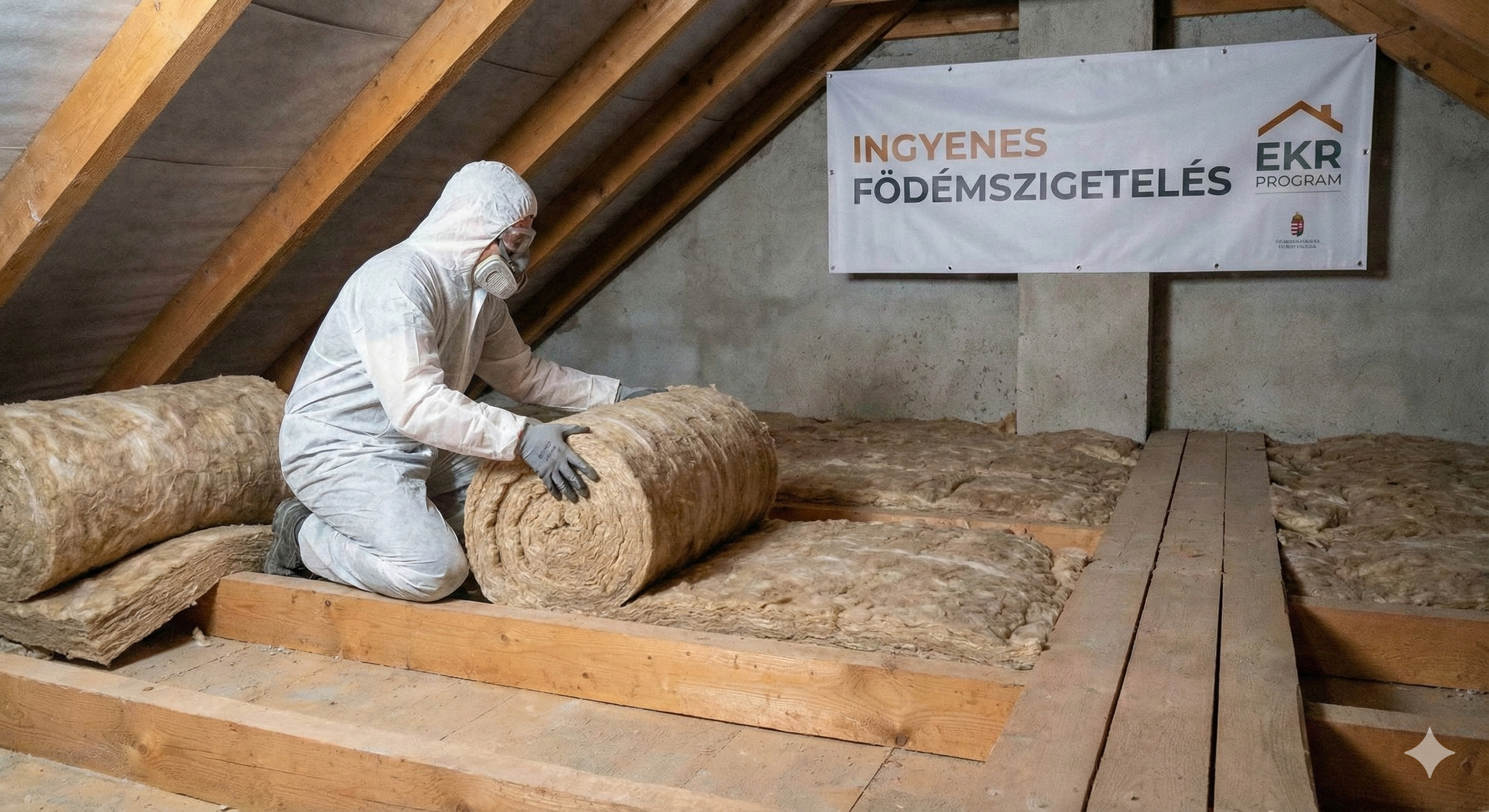 Gurítható üveggyapot szigetelés